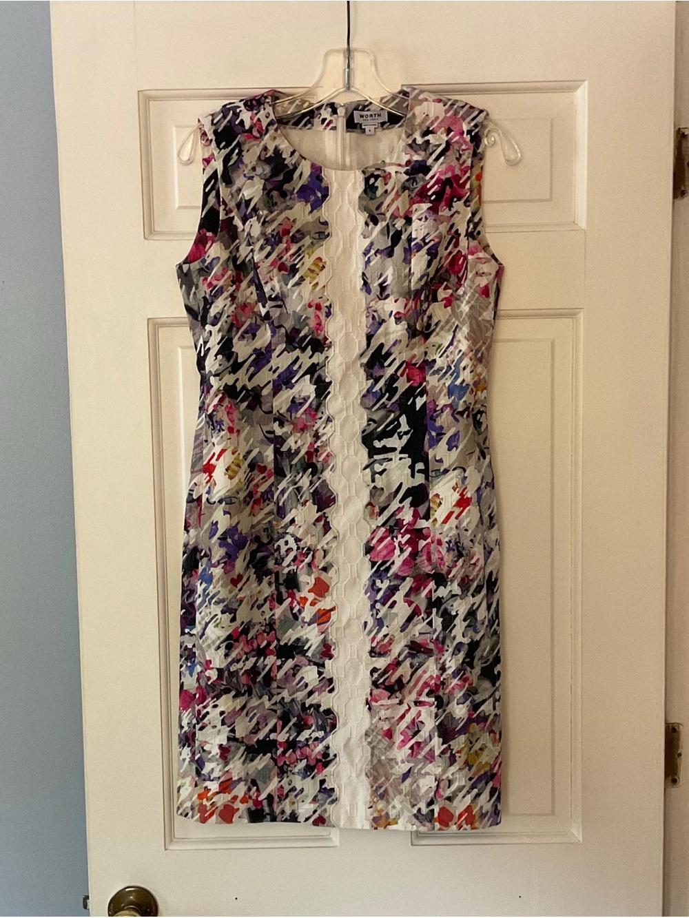 Worth New York Sleeveless Sheath Dress Size 6 Work Office Career Modern Chic